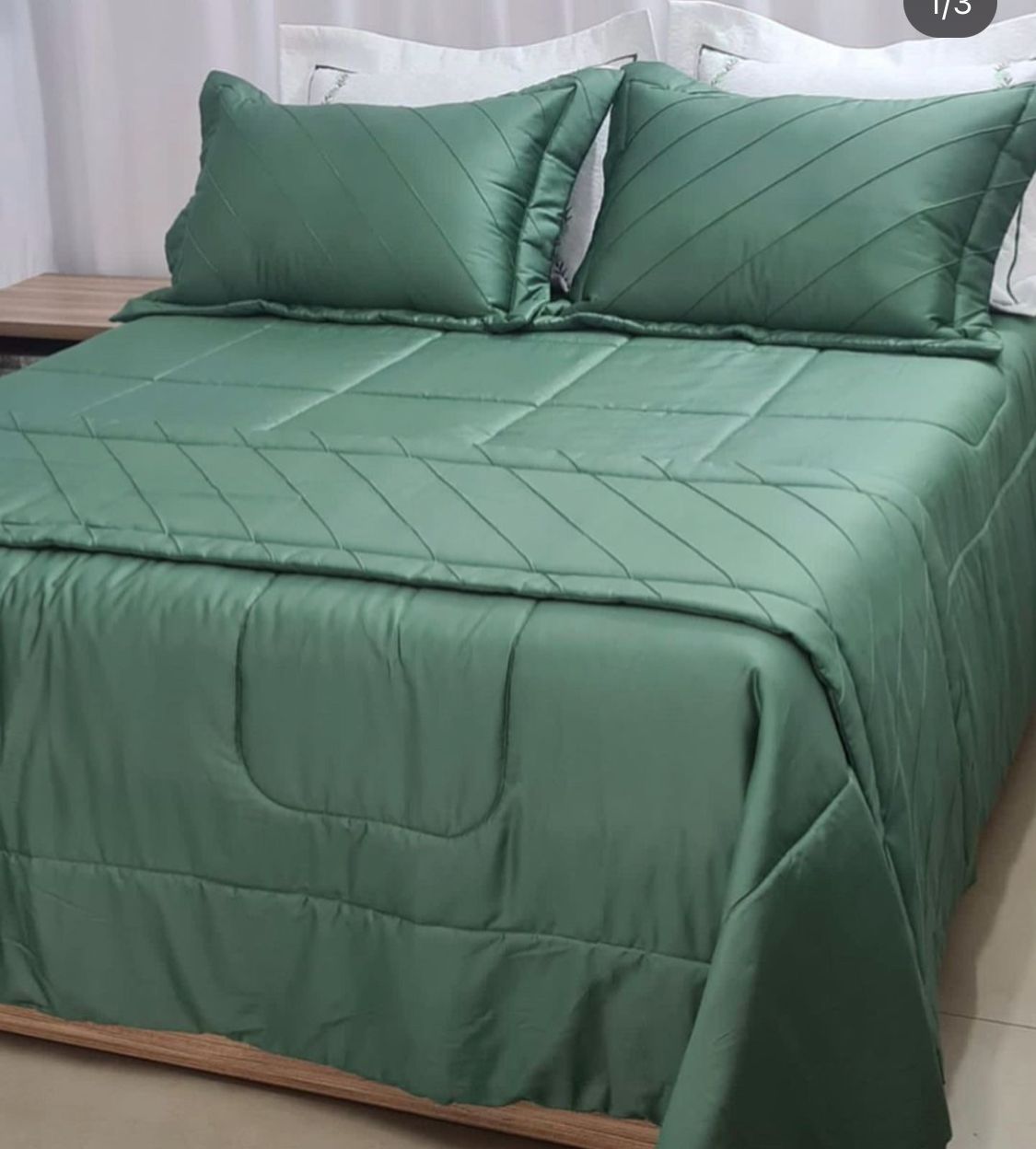Cobre-Leito 100% Algodão Egípcio 600 Fios – Bordado Premium com Peseira